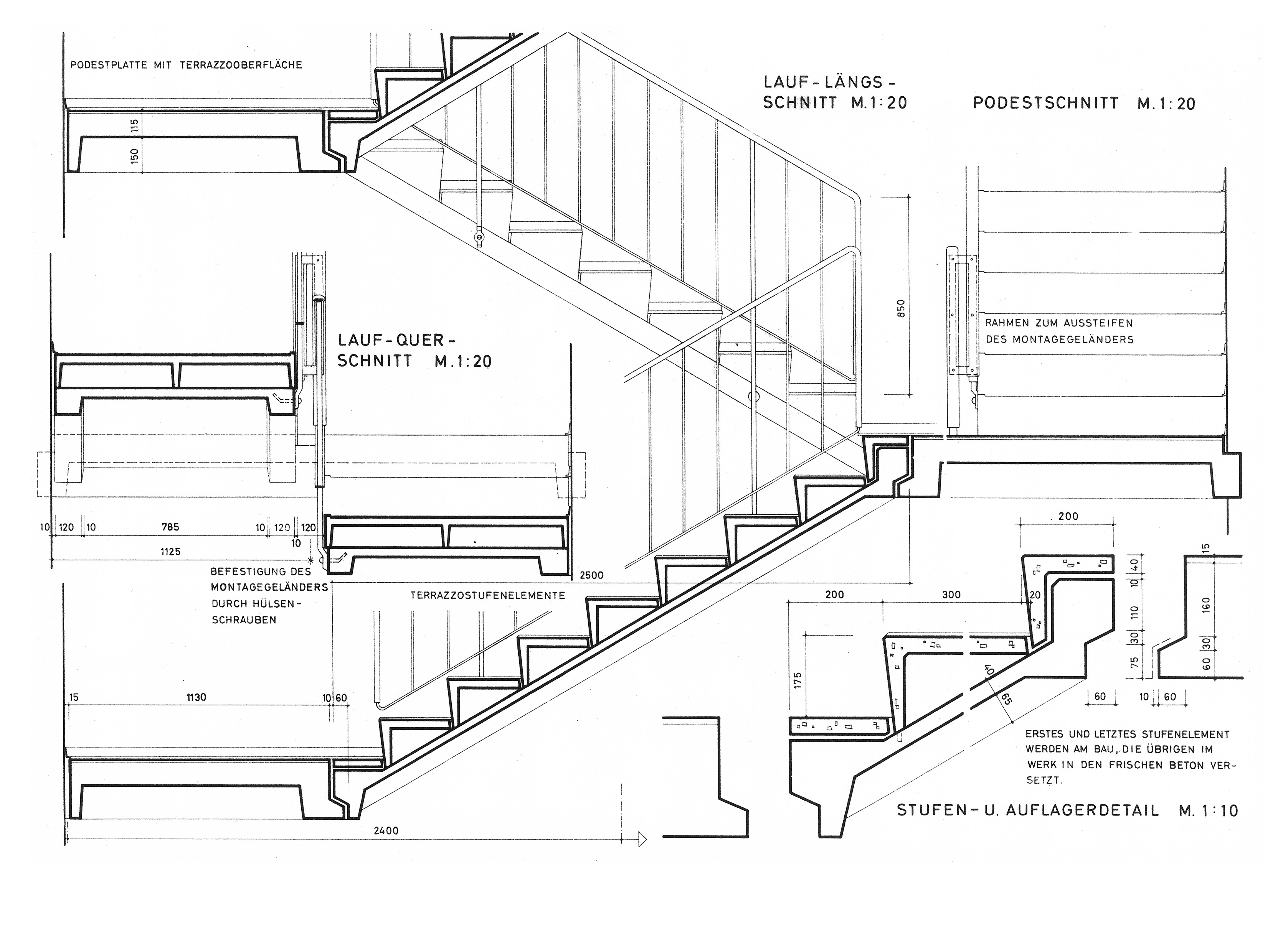 Bild 6.5. // Treppe aus zwei Einelement-Läufen