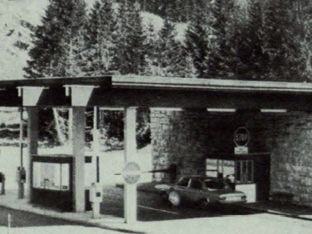 Mautstelle an der Roßfeldstraße