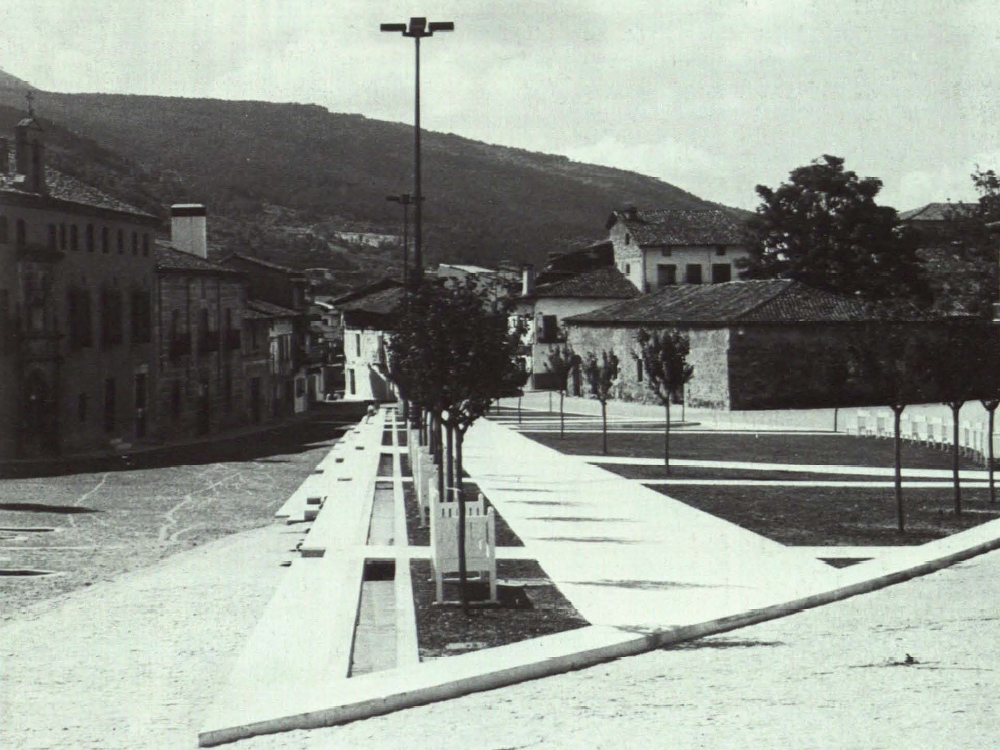 Plaza de la Corredera in Mombeltran, Avila