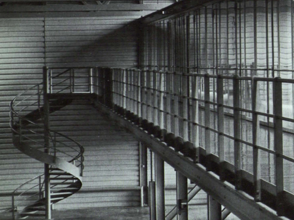 Stahltreppe am Parkhaus in Reutlingen