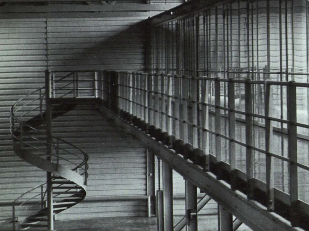 Stahltreppe am Parkhaus in Reutlingen