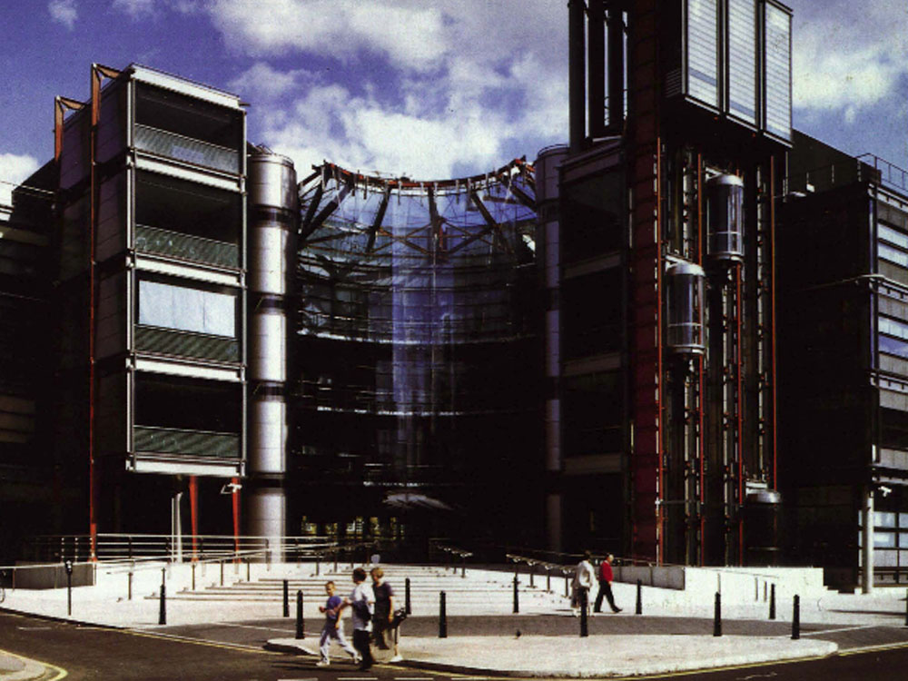 Büro- und Studiogebäude einer Fernsehstation in London