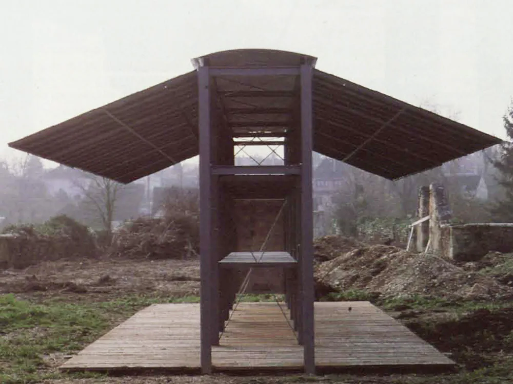 Ausstellungspavillon in Vallery, Frankreich