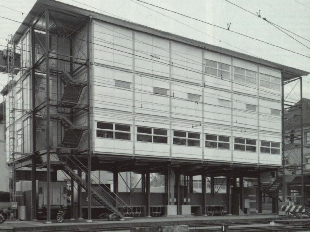 Provisorisches Bürohaus in Neuchâtel