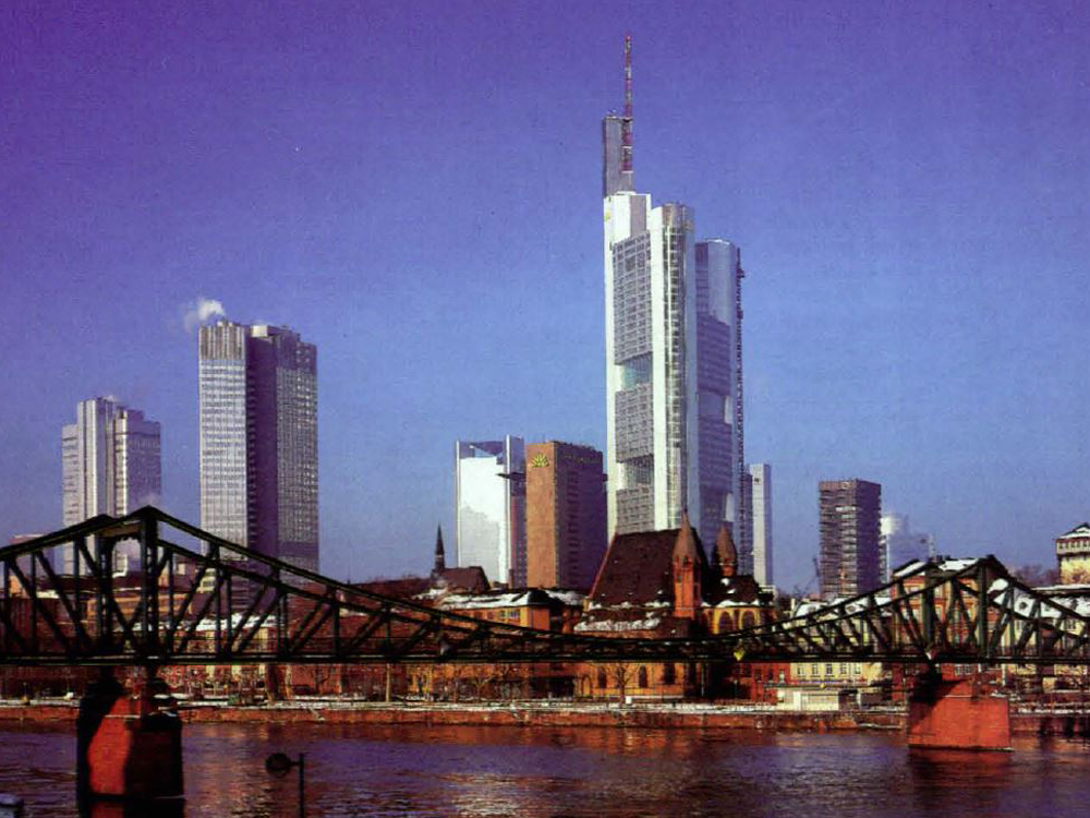 Hochhaus einer Bank in Frankfurt am Main