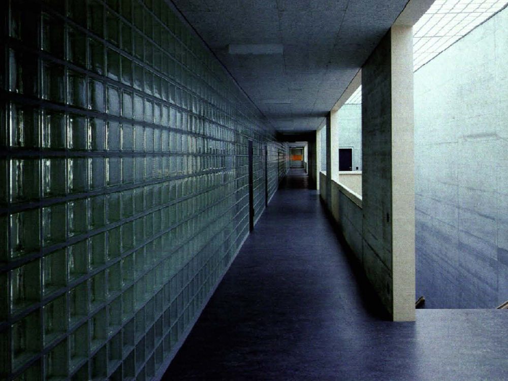 Schulgebäude in Brugg, Schweiz