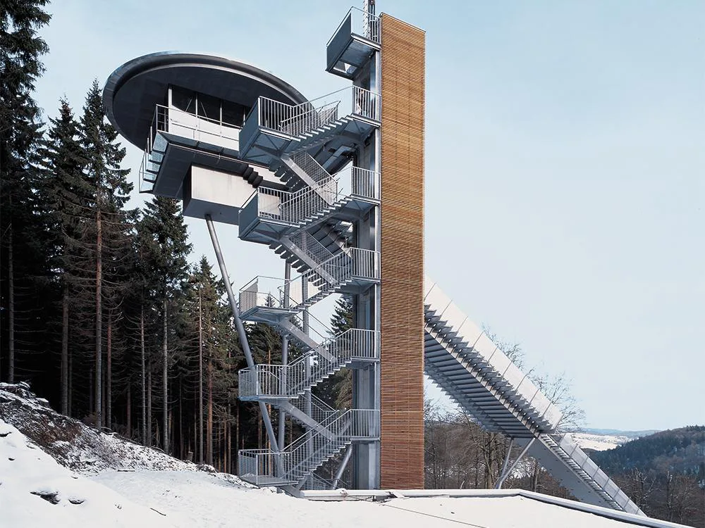 Technik: Skisprungschanze in Willingen