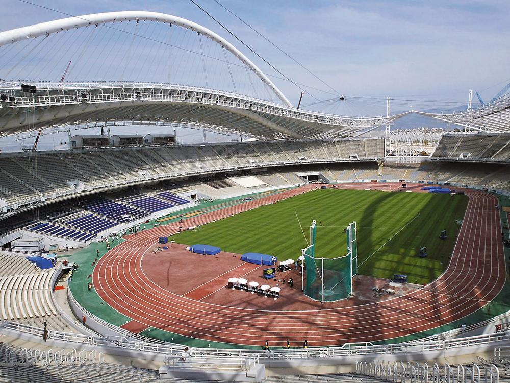 Berichte: Weiße Bögen in Athen - Das Olympiagelände kurz vor den Sommerspielen 2004