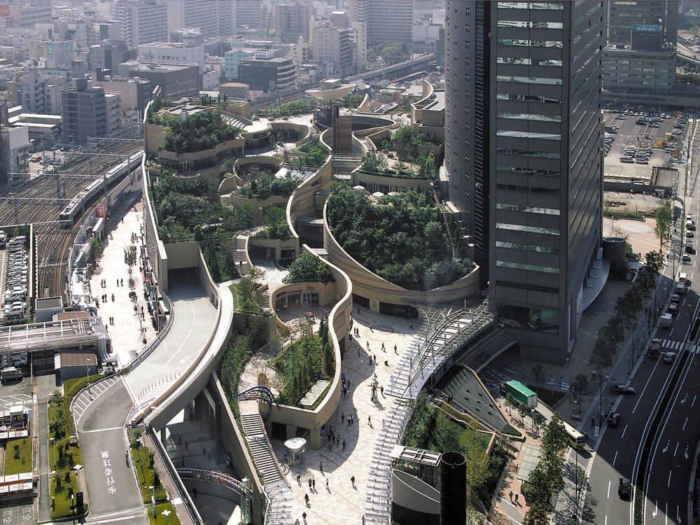 Namba Parks Shopping Mall in Osaka