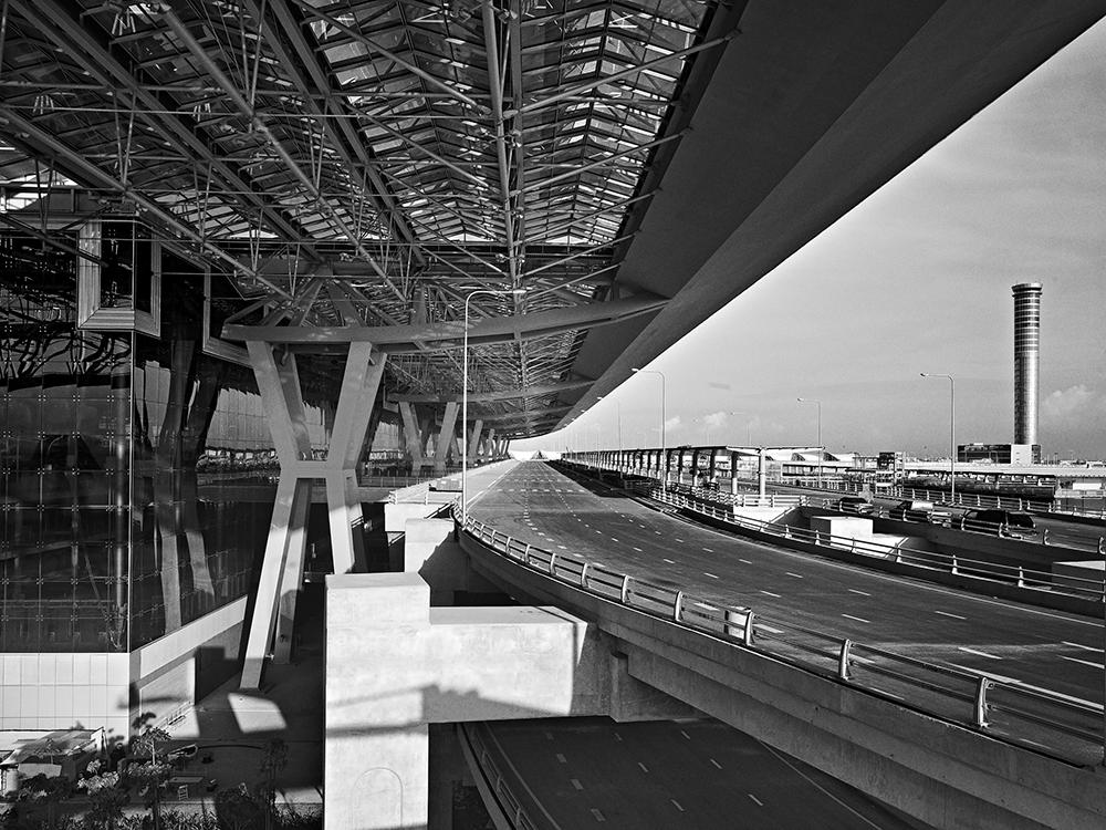 Technik: Suvarnabhumi International Airport Bangkok - Tragwerk und Formfindung