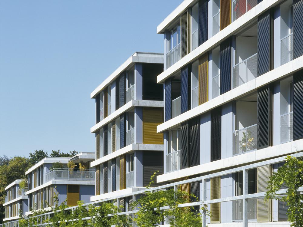 Vier Wohnblocks in Winterthur