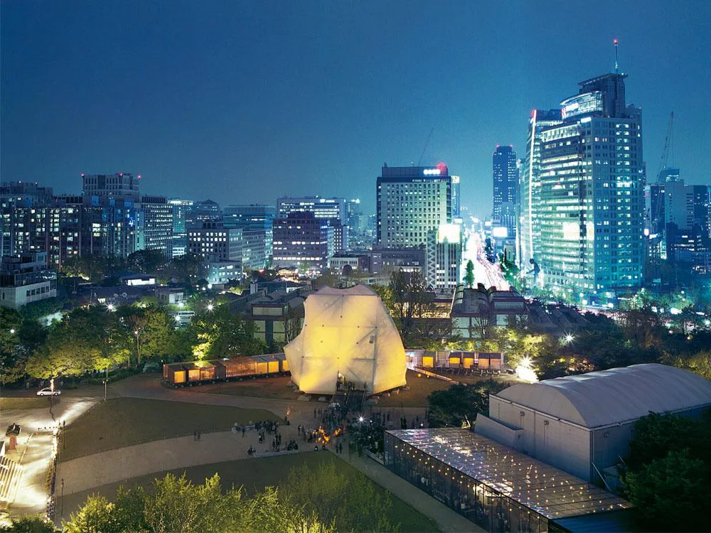 Temporärer Pavillon in Seoul