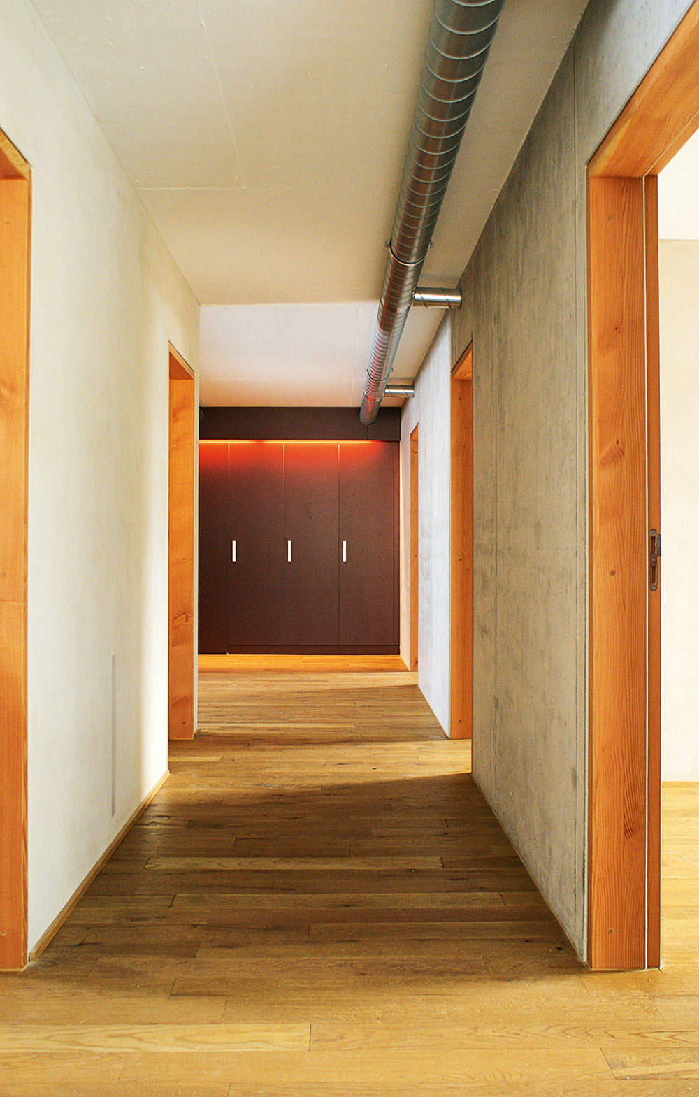 Innenansicht 4-Zimmer-Wohnung Richtung Eingangsbereich