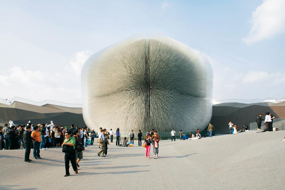 Britischer Pavillon »Seed Cathedral«,  Architekten: Thomas Heatherwick Studio