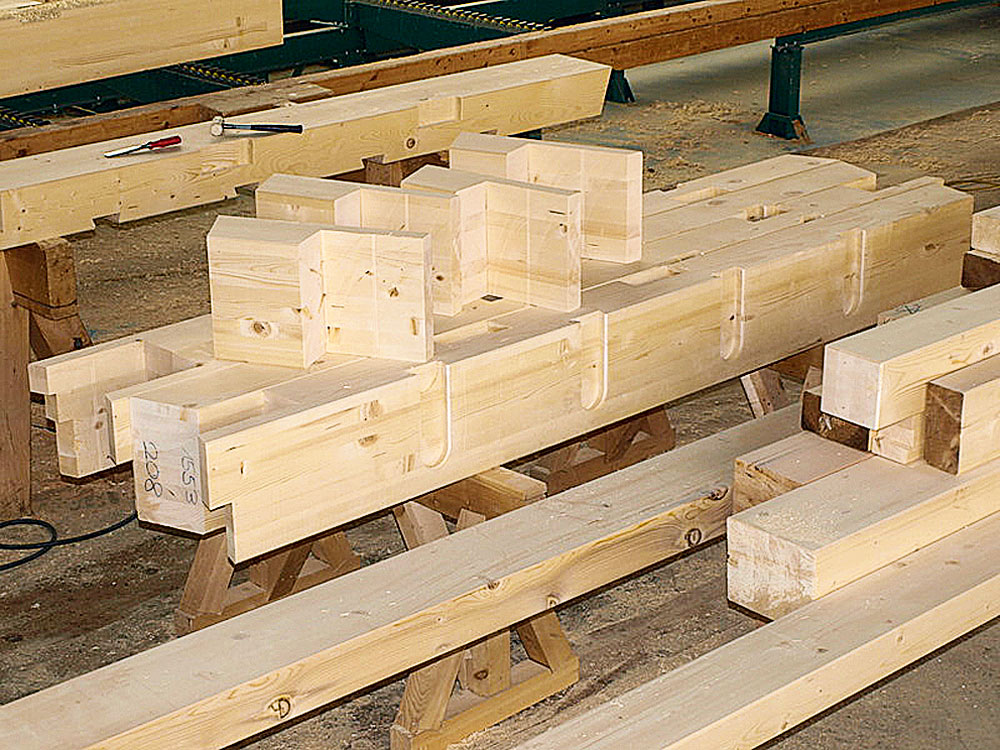 digital vorgefertigte Holzbaudetails