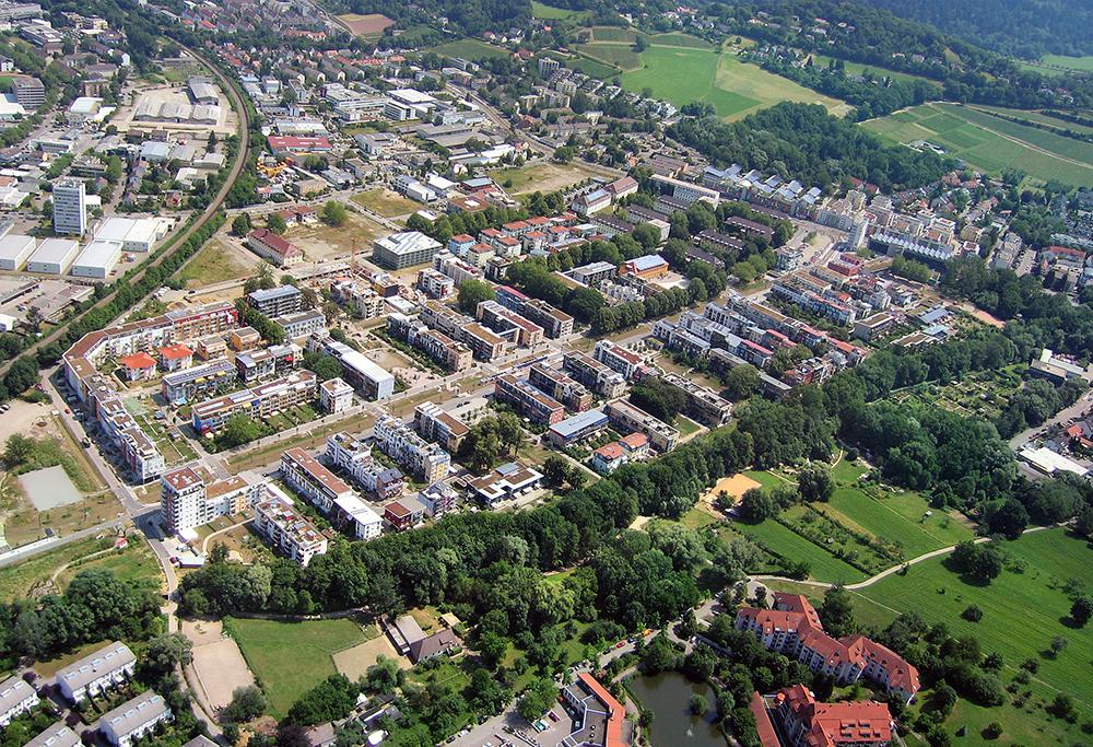 Freiburg-Vauban: Luftaufnahme