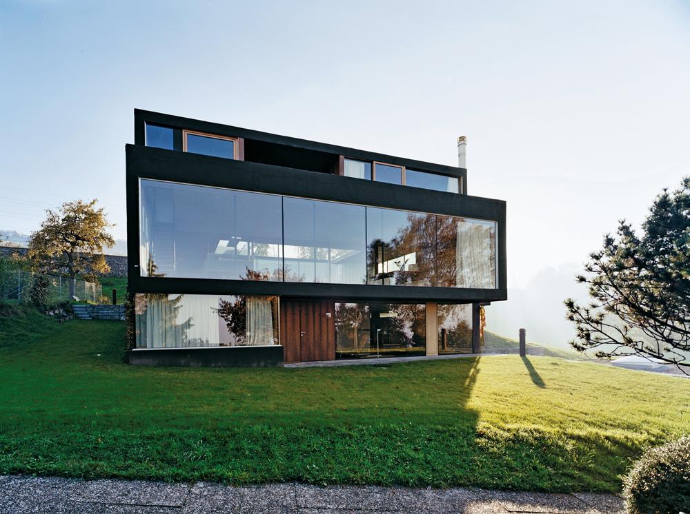 Atriumhaus in Rorschach, Schweiz, 2006, Architekten: Rainer Köberl, Paul Pointecker,  Innsbruck