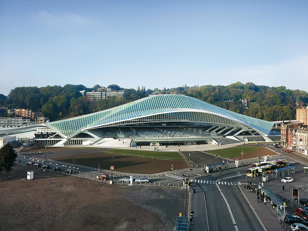 TGV-Bahnhof in Liège, Belgien, 2009