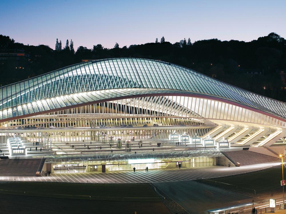 TGV-Bahnhof in Liège, Belgien, 2009