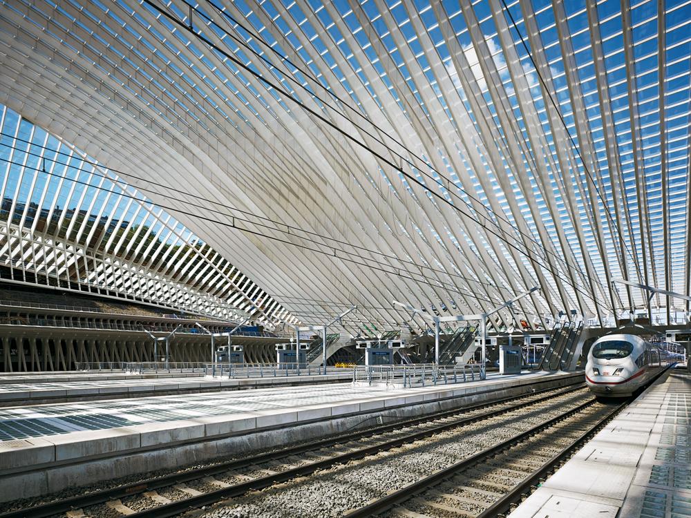 TGV-Bahnhof in Liège, Belgien, 2009