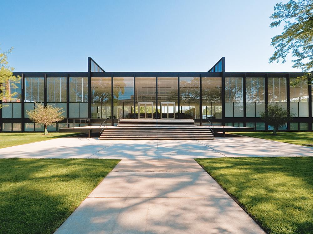 Crown Hall, Illinois Institute ot Technology,  Chicago,1950 –1956 Architekt: Ludwig Mies van der Rohe