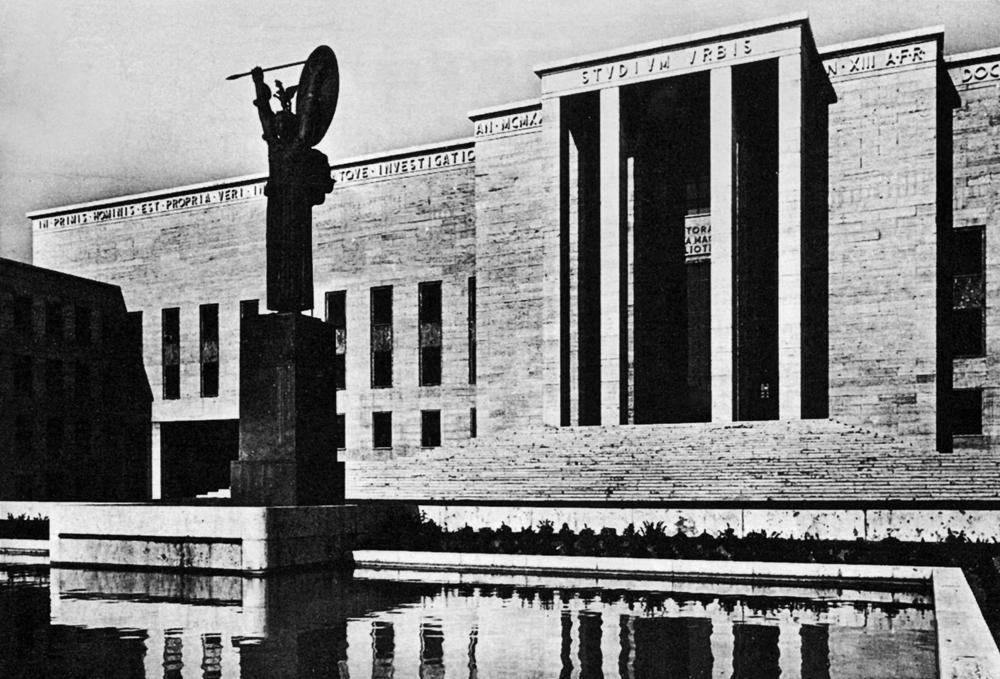 Rektorat der Città universitaria in Rom,  ab 1932  Architekt: Marcello Piacentini