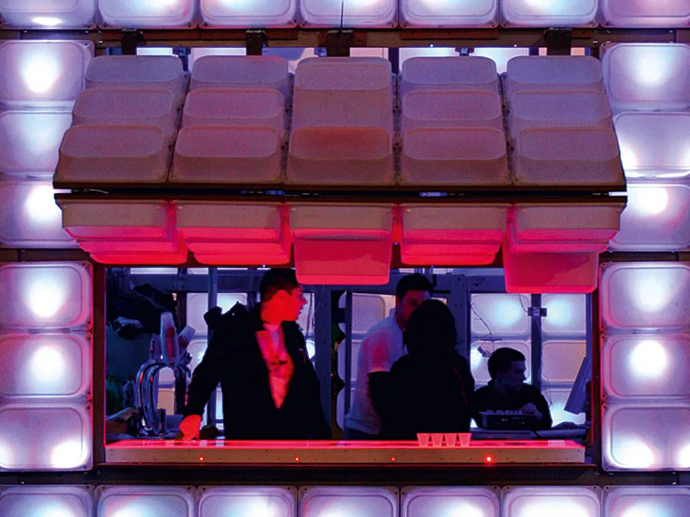 Temporäre Bar in Porto