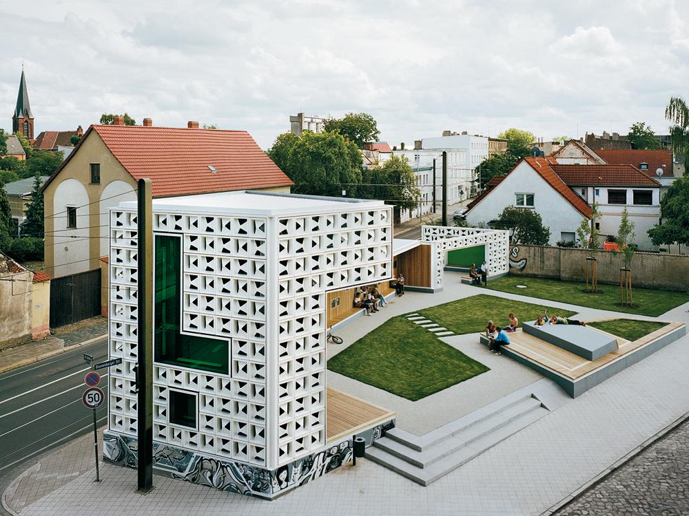 Freiluftbibliothek in Magdeburg