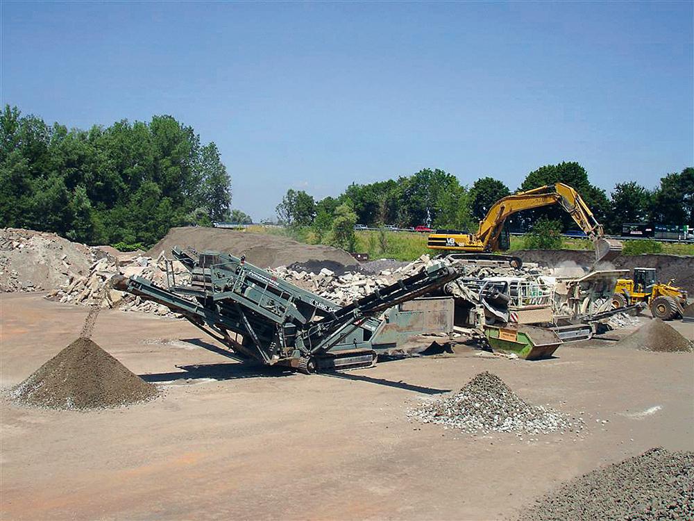 Bauschuttaufbereitungsanlage