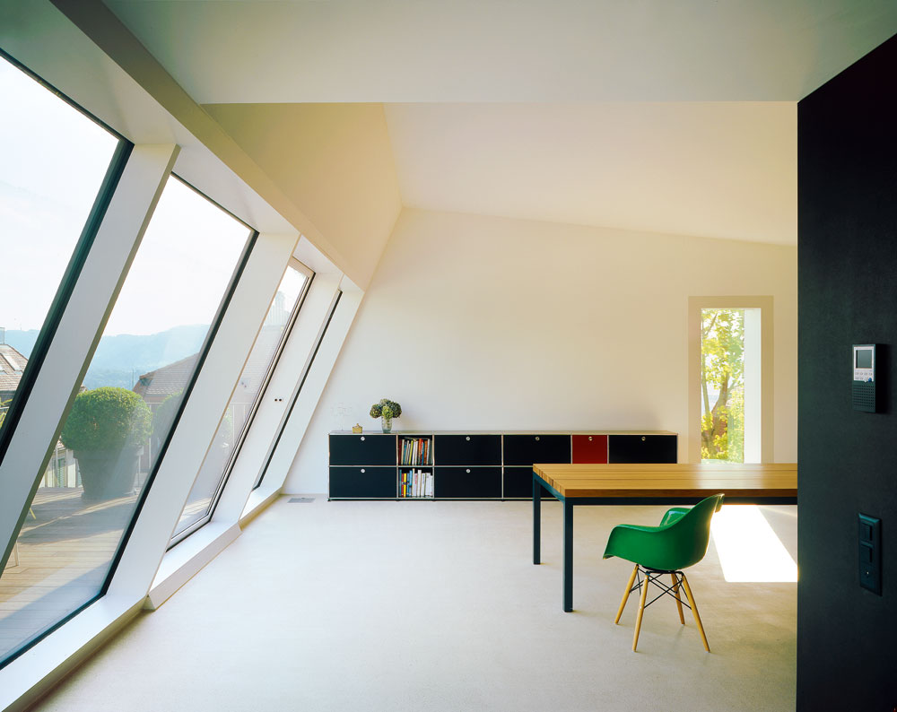 Blick in die Dachgeschosswohnung