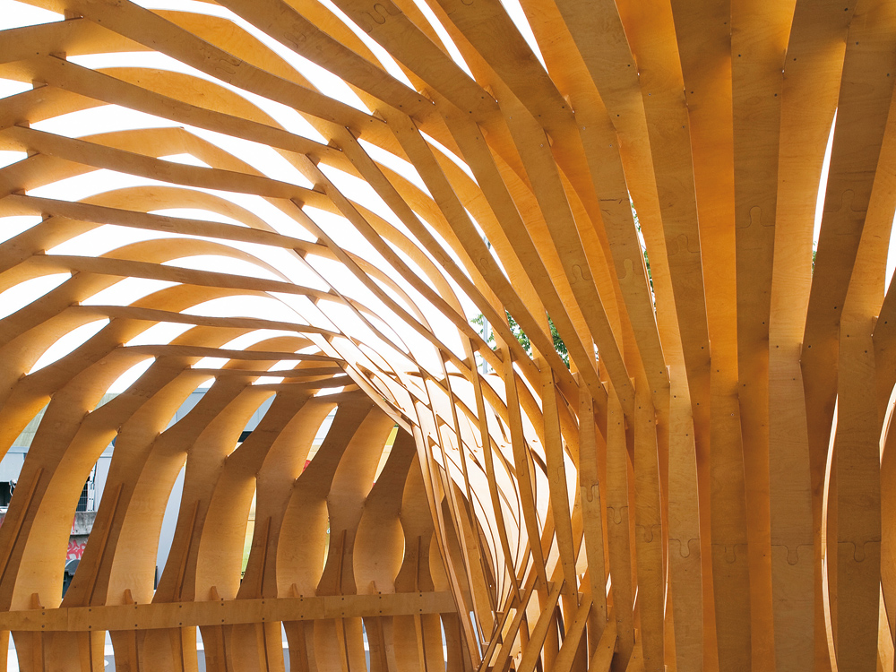 temporärer Forschungspavillon in Stuttgart, ICD und ITKE, Universität Stuttgart, 2010