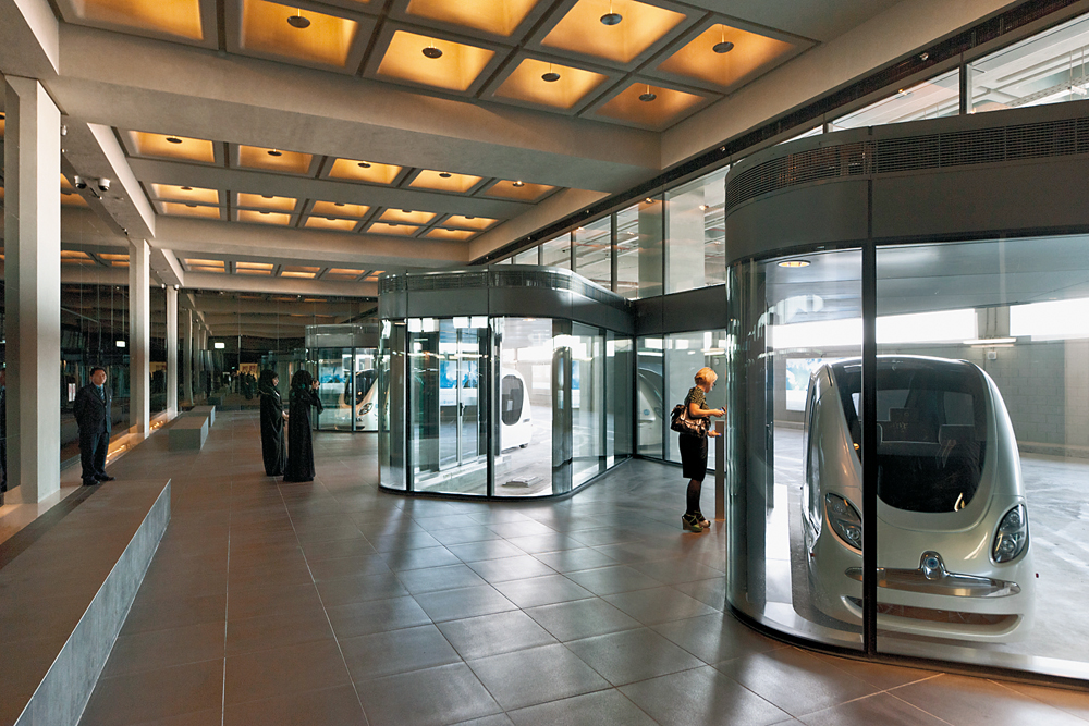 PRT-Station mit Transportkapsel
