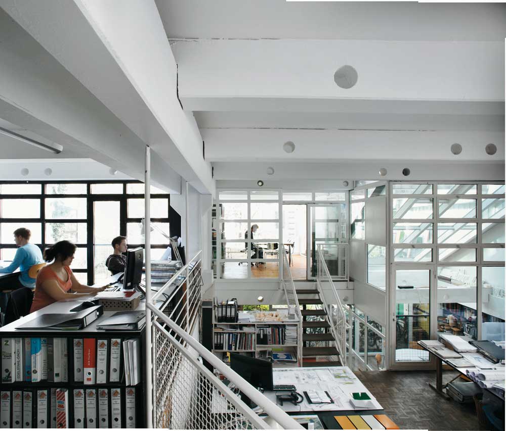 Blick ins Büro Steidle Architekten 2011