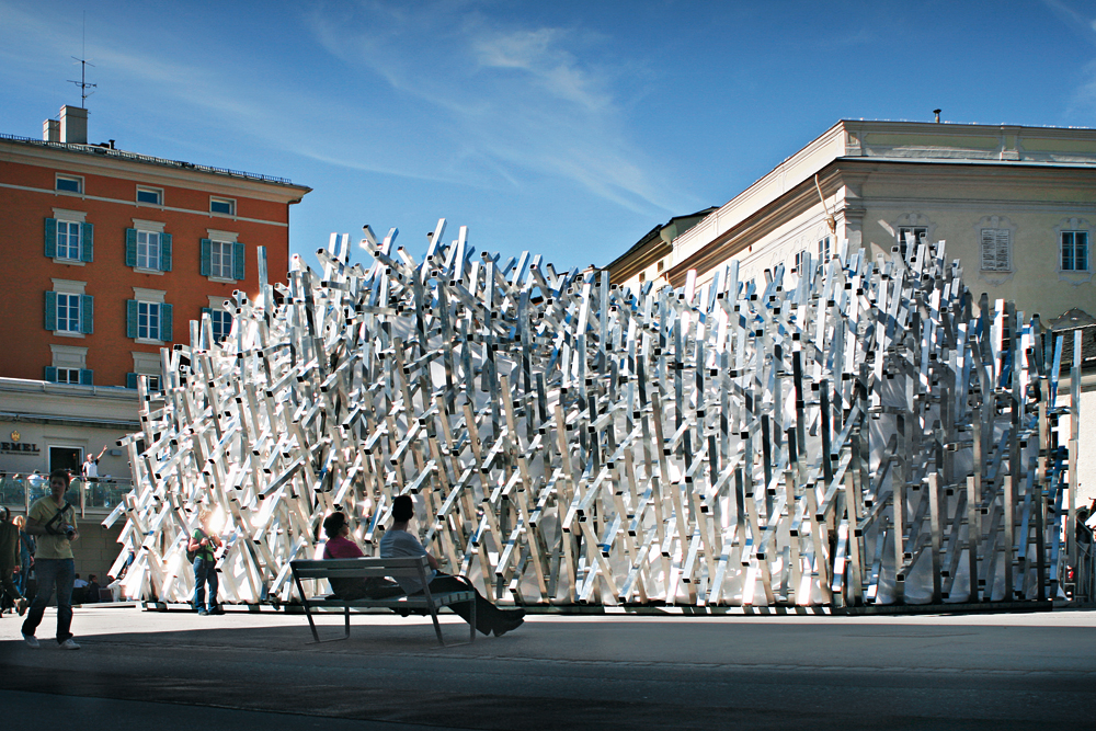 »White Noise«, temporärer Pavillon in Salzburg, 2011
Entwurf: soma Architekten