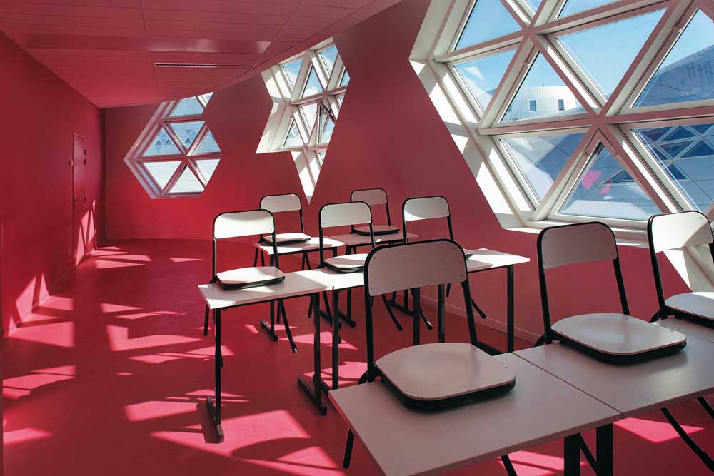 Klassenzimmer im 3. Obergeschoss