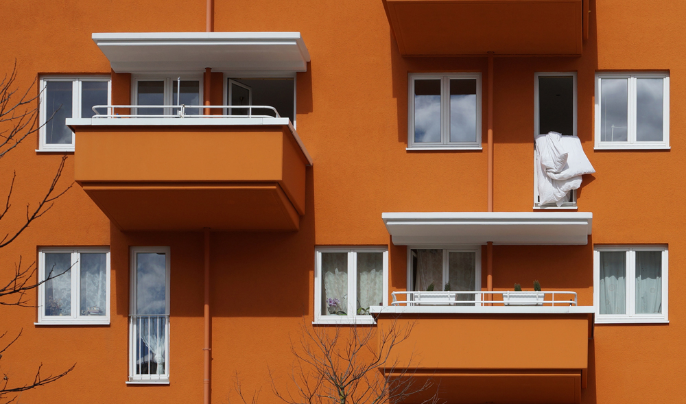 Farbe als Distinktionsmerkmal: Geschosswohnbauten von Steidle & Partner