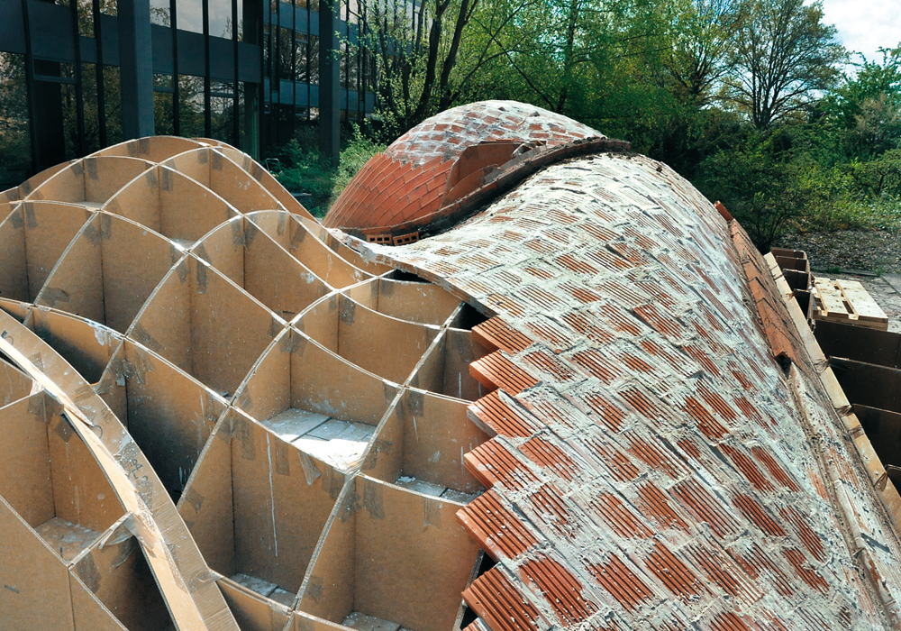 Temporärer Pavillon auf dem Campus der ETH Zürich, 2011; Architekten: BLOCK Research Group