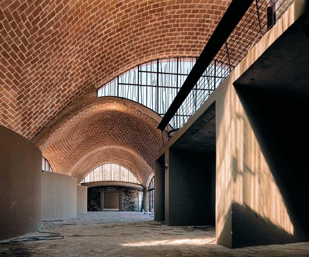 Mapungubwe Interpretation Center in Südafrika, 2010; Architekt: Peter Rich, Gewölbetechnik: John Ochsendorf, Michael Ramage