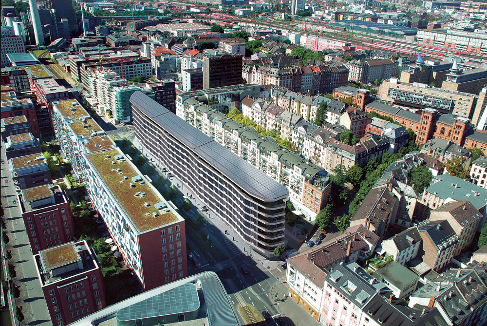 HHS Architekten + Planer: Geschosswohnungsbau in Frankfurt (Effizienzhaus
Plus)