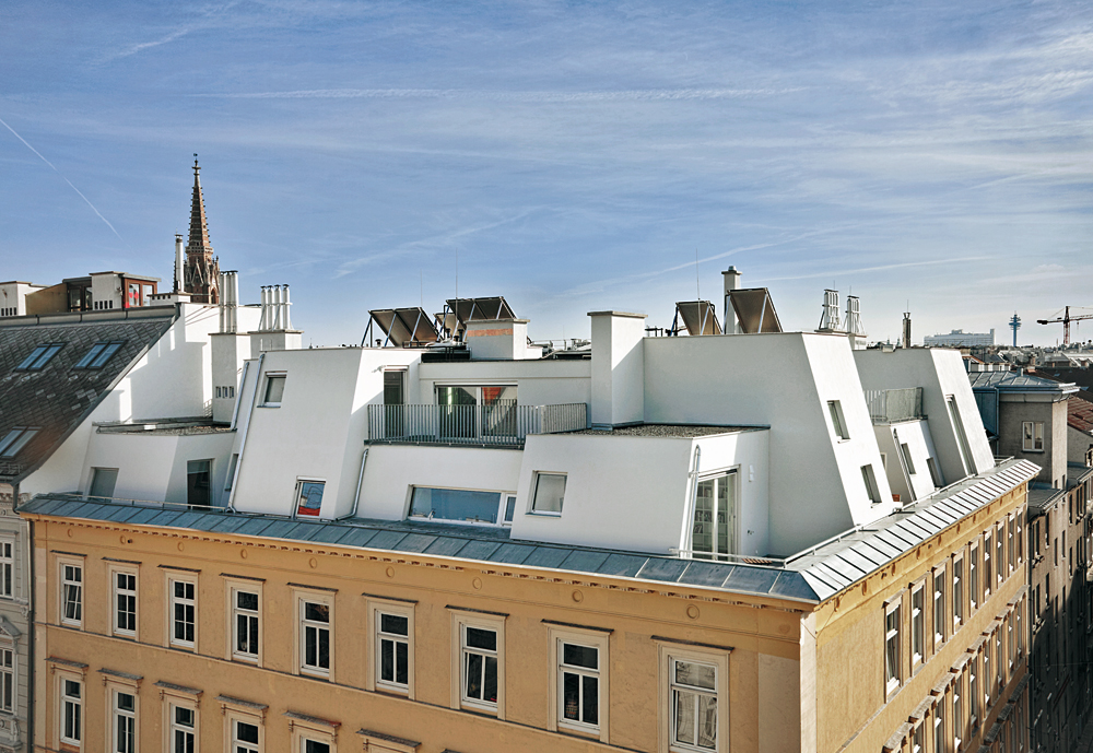 Dachgeschossausbau in Wien 2012 Architekten: PPAG architects