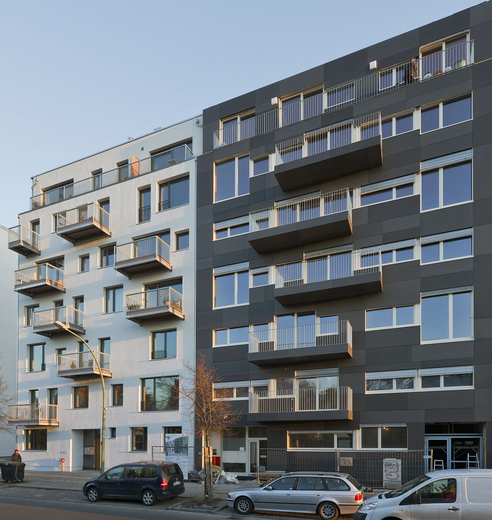 Siebengeschossige Mehrfamilienhäuser in Holzbauweise in Berlin (KfW-40-Standard) Kaden Klingbeil Architekten, Berlin