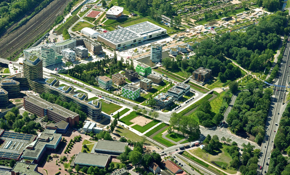 Luftaufnahme von Wilhelmsburg-Mitte von Norden