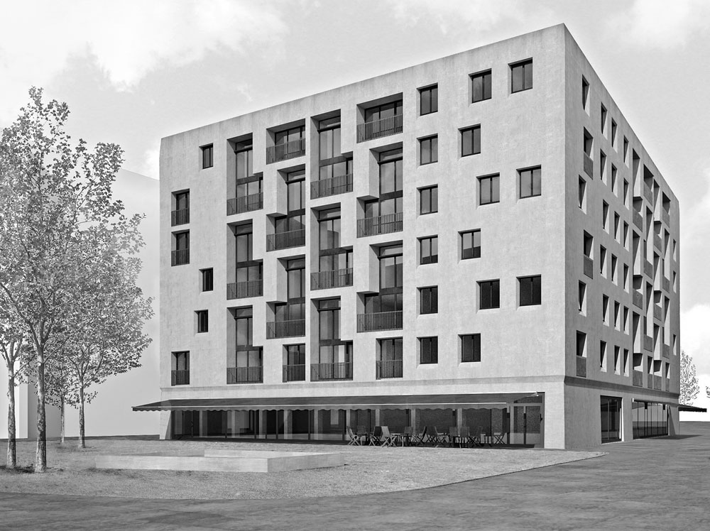 Rendering Gebäude