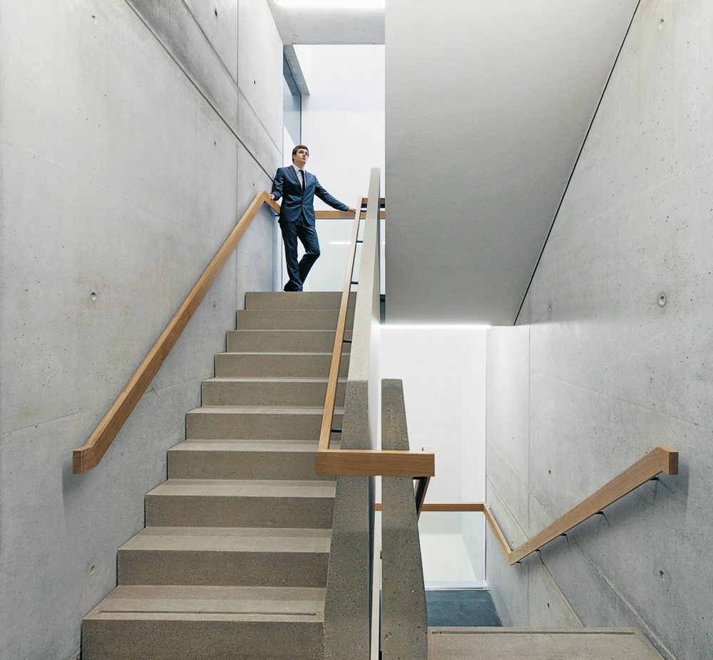 Fertigteiltreppe, Gewerbehof in München, 2012, bogevischs buero architekten & stadtplaner