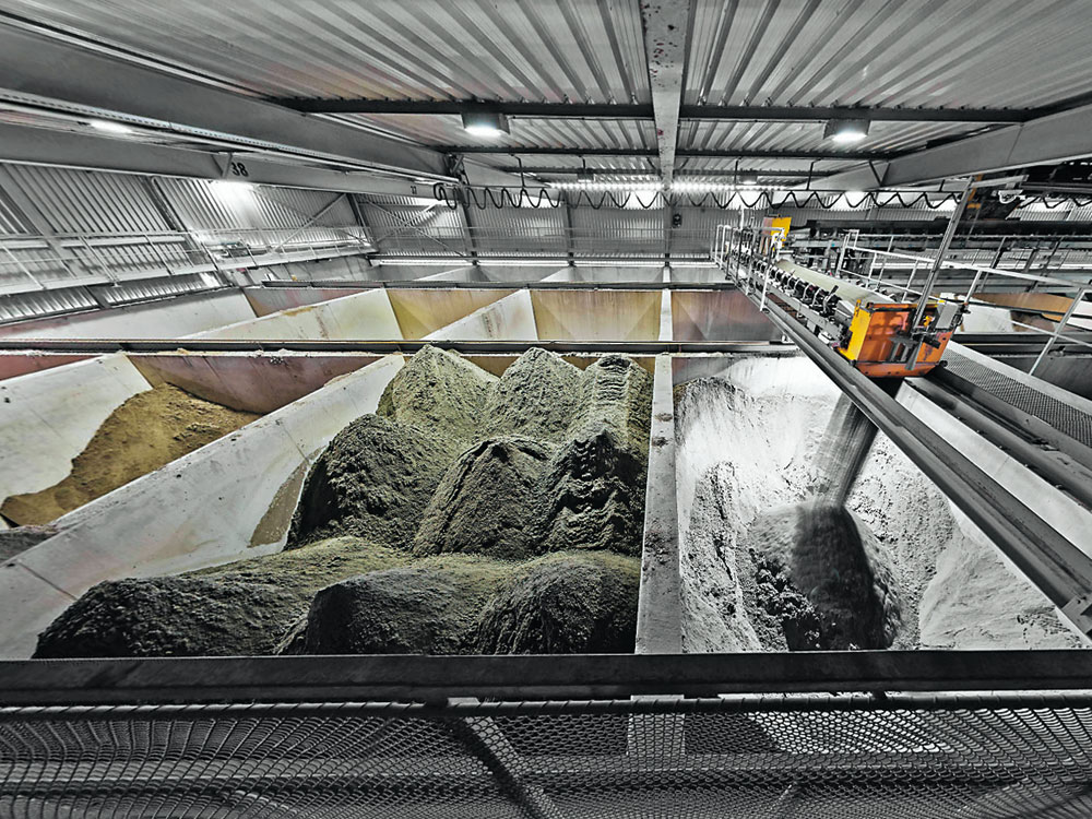 Silo- und Dosieranlage Beton-Recycling