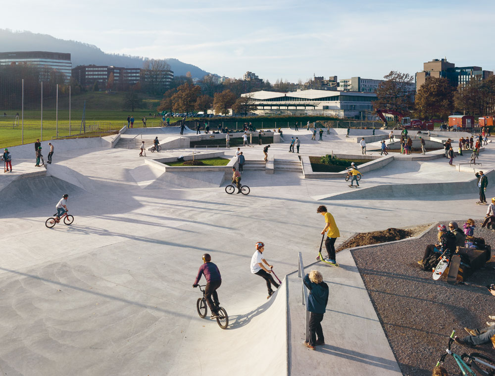 Freestyle-Park Allmend in Zürich 2012, vxarchitects / Vital Streiff Architekten