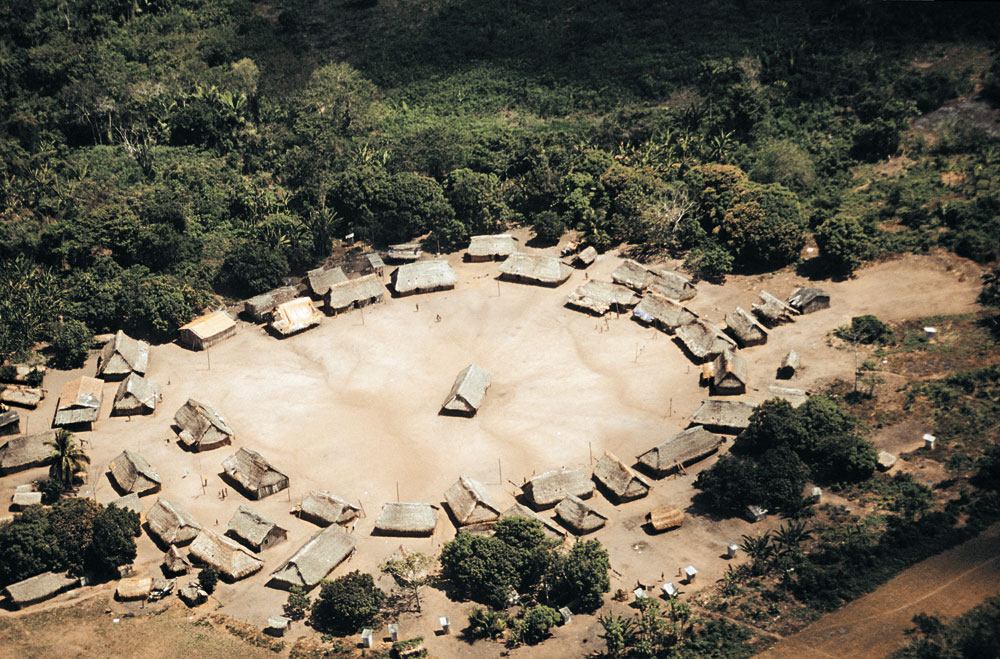 Dorf der Xikrin, Amazonien