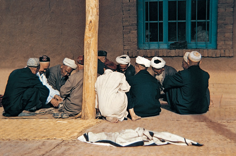 Versammlung in Turfan, Xinjiang, China
