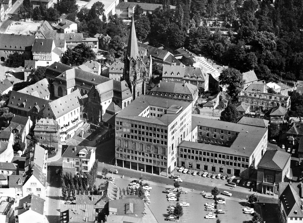 Rathaus Aschaffenburg, 1958, Architekten:  Diez Brandi