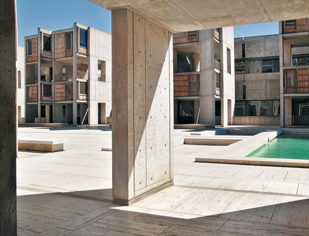 Biologische Labors des Salk Institute in San Diego, 1965, Architekt: Louis Kahn